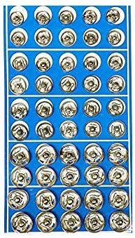 Snap Fasteners Popper Buttons Press Studs Silver Closing Fasteners ...