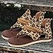 Men'S Sandals With Arch Support,Ladies Fashion Leopard Print Canvas Clip Toe Zipper Casual Flat Sandals,Comfortable Sandals For Women