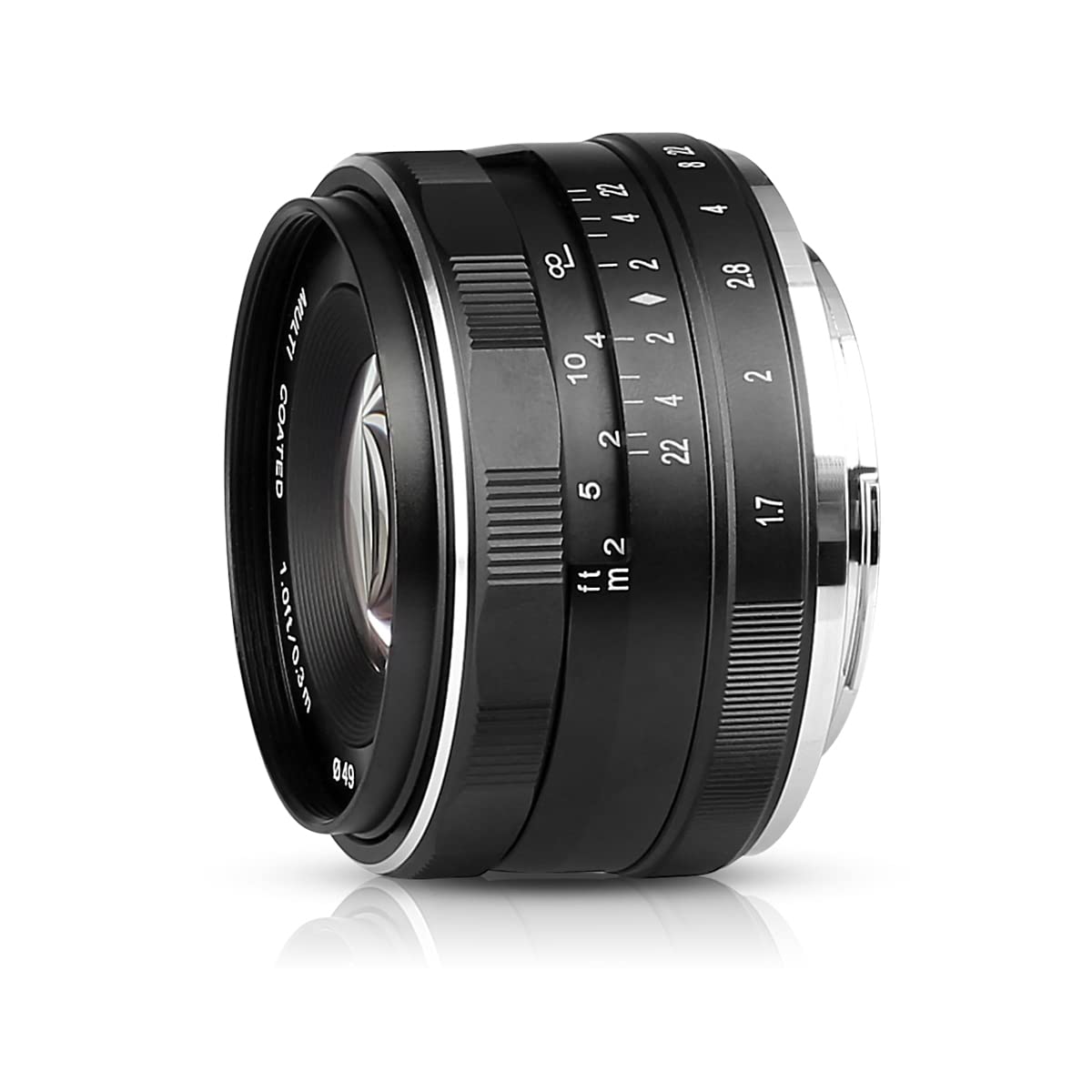 Meike 35mm F1.7 Large Aperture Manual Prime Fixed Lens APS-C for Sony E-Mount Digital Mirrorless Cameras A7III A9 NEX 3 3N 5 NEX 5T NEX 5R NEX 6 7 A6400 A5000 A5100 A6000 A6100 A6300 A6500
