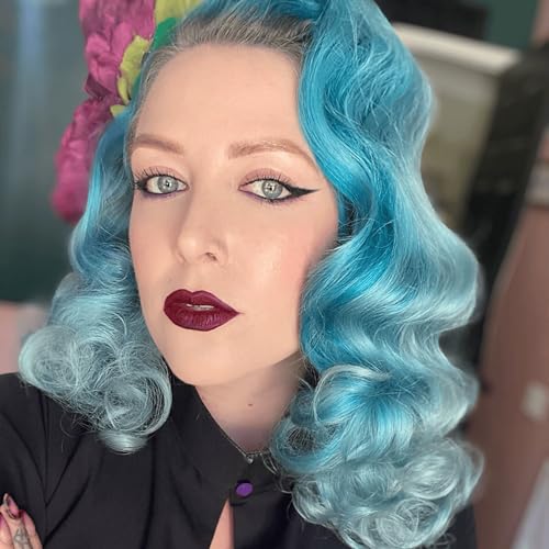 Image of OVERTONE Color Depositing Treatment Hair Mask, Vibrant Teal, 8 oz | Semi Permenant & Nourishing Coloring Conditioner for All Hair Types, Contains Shea Butter & Coconut Oil, Vegan & Cruelty-Free