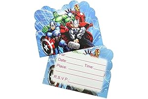 SUTRADHAR Superhero Birthday Invitations