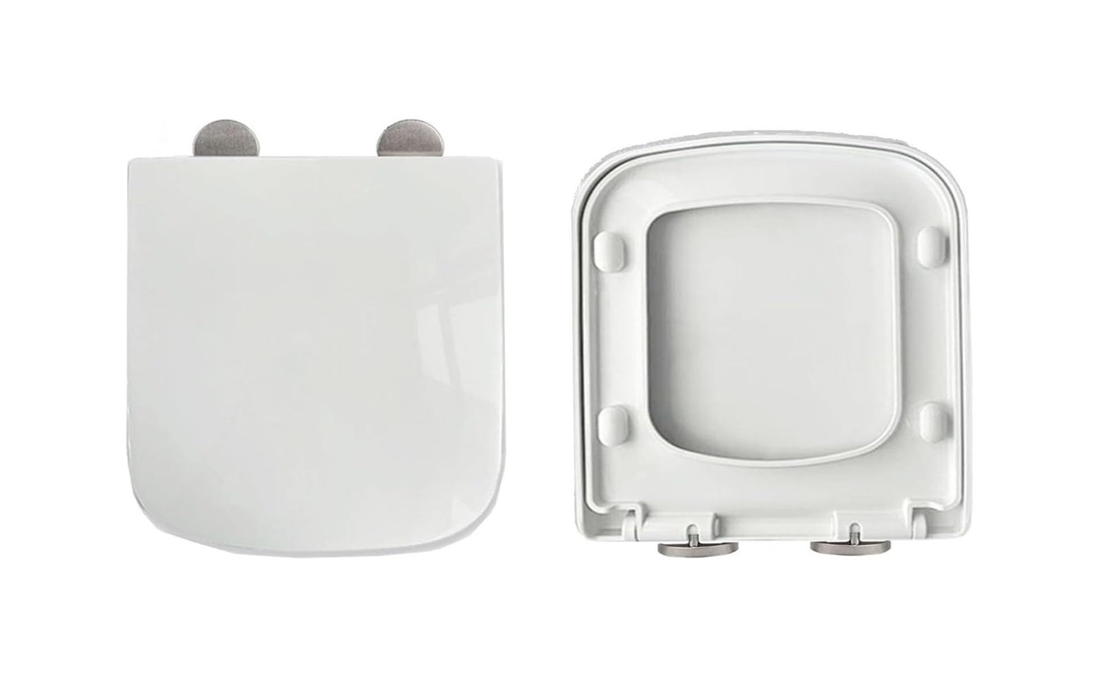 Toilet Seat, PP Square Soft Close Toilet Seat