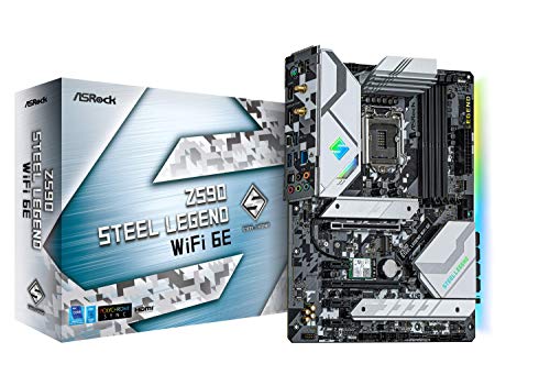 ASRock Intel 第10・11世代CPU(LGA1200)対応 Z590 チップセット搭載 ATXマザーボード 【国内正規代理店品】 Z590 Steel Legend WiFi 6E