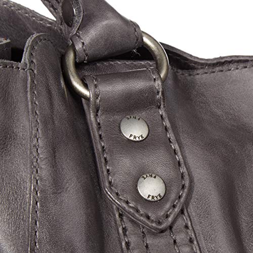 Frye womens Melissa Leather Handbag Tote Bag, Carbon, One Size US
