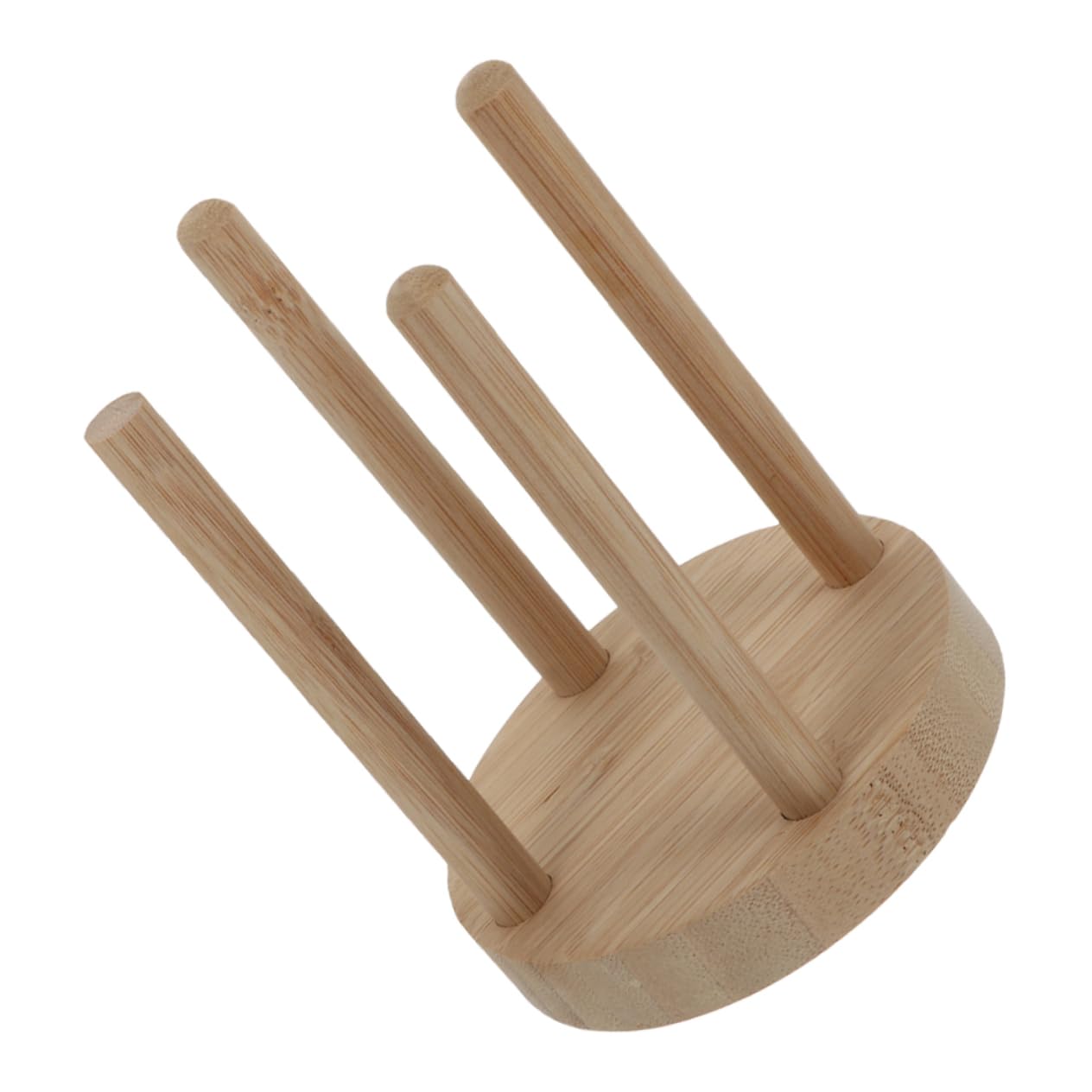 Hemoton Wooden Cup and Lid Organizer for Countertop Space Saving Disposable Cup Holder for Home Restaurant Use Lightweight Portable Design