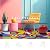 PUREFULL Carpet Floor Tiles, 0.35" Pile Height Non-Adhesive Carpet Squares, 16x16 Carpet Tiles with Silicone Non-Slip Padding, Seamless Appearance for Easy Installation, 12Tiles(Colorful Geometric)