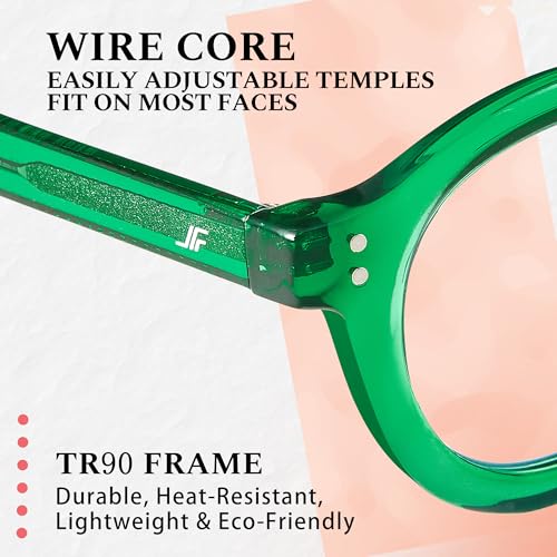 Image of Blue Light Blocking Glasses for Women Men, Square Thick Frame Anti Eyestrain & UV Glare JF6218