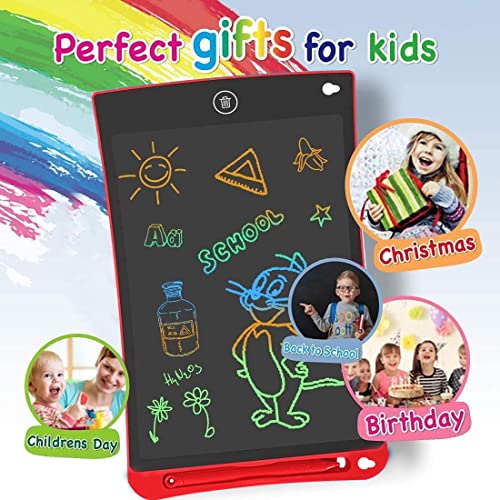 Image of SYGA LCD Writing Pad, 15 inch Kids Doodle & Scribble Boards Erasable Writing Tablet for Kids Adults, Red