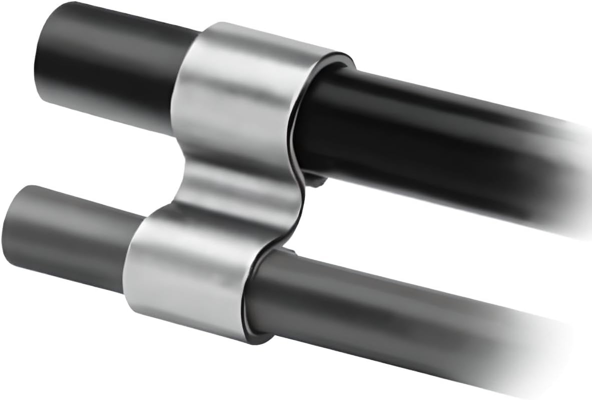 OCS Parts - Oetiker 108 Twin Clamps, Zinc-Plated Steel, 15 mm Size, Includes OCS Parts 2-Year Warranty (20-Pack)