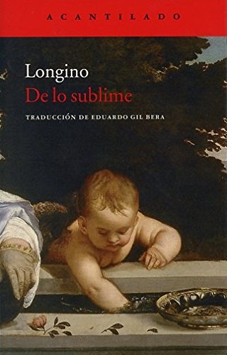 De lo sublime (Cuadernos del Acantilado)