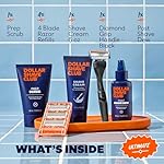 Dollar Shave Club | Ultimate Set | 4 Swift Rinse Refill Cartridges, 1 Handle, 1 Prep Scrub 3 ounce, 1 Shave Cream 6 ounce, 1 Post Shave Dew 3.4 ounce - Image 2