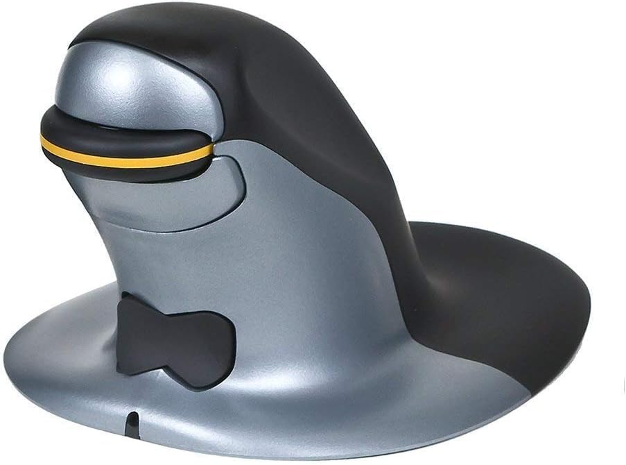 Posturite Penguin Ambidextrous Vertical Mouse Medium Blutooth Wireless