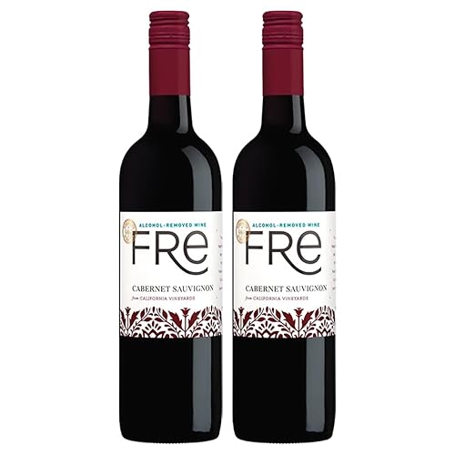 Sutter Home Fre Cabernet vino tinto sin alcohol, paquete de experiencia con agarre para teléfono, maridajes y recetas de vino de temporada, 25.4