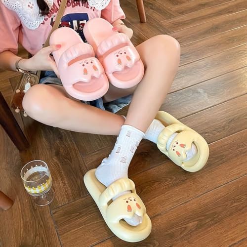 Cute Bunny Slippers for Women Antislip Slippers Slip-on Indoor Outdoor Bathroom Kawaii Gifts for Women Men3