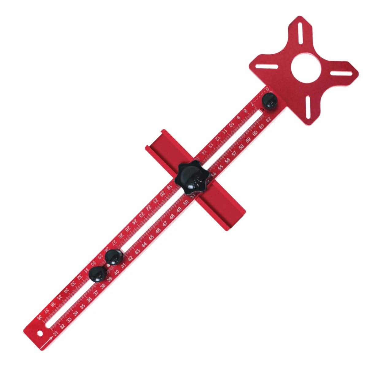 4 w 1 Router Frezowanie Wspornik Groove Sprzęt Szafki Aluminiowy Router Koło Cięcie Jig Frezarka Frezowanie Wspornik Rowka (Metryczny)