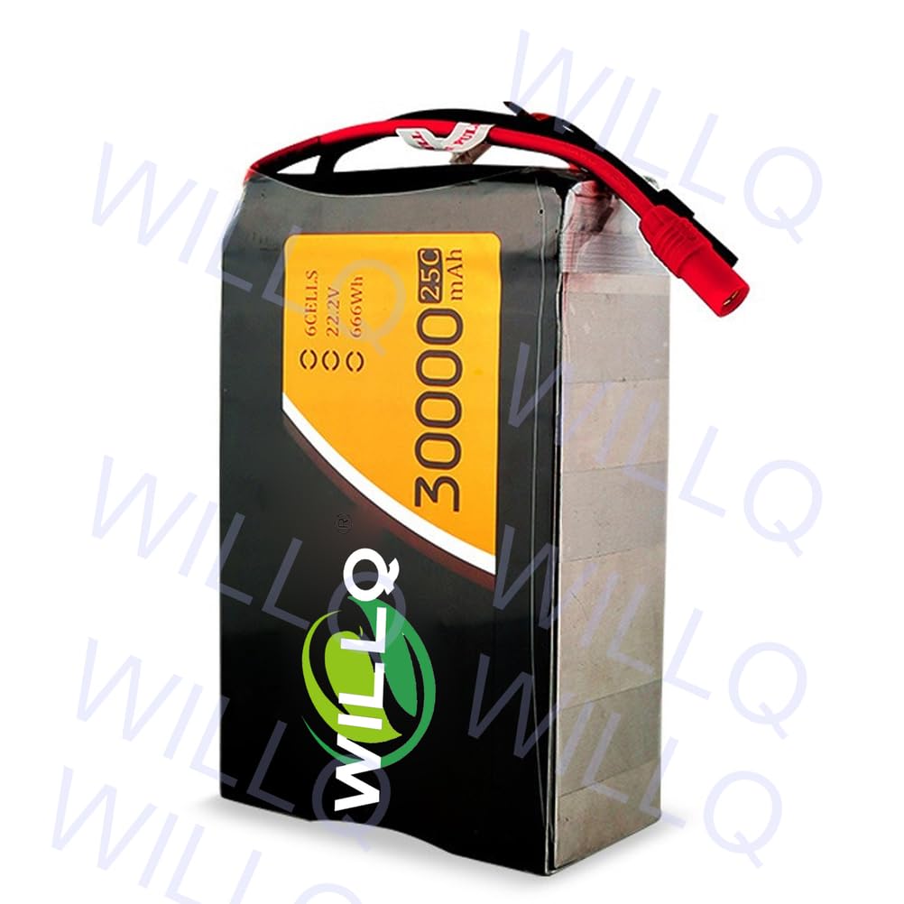 Akumulator litowo-polimerowy 30000mAh 6S 22,2V 25C z wtyczką AS150 zamienny akumulator samochodów zdalnie sterowanych, samolotów, ciężarówek, łodzi, buggy i dronów