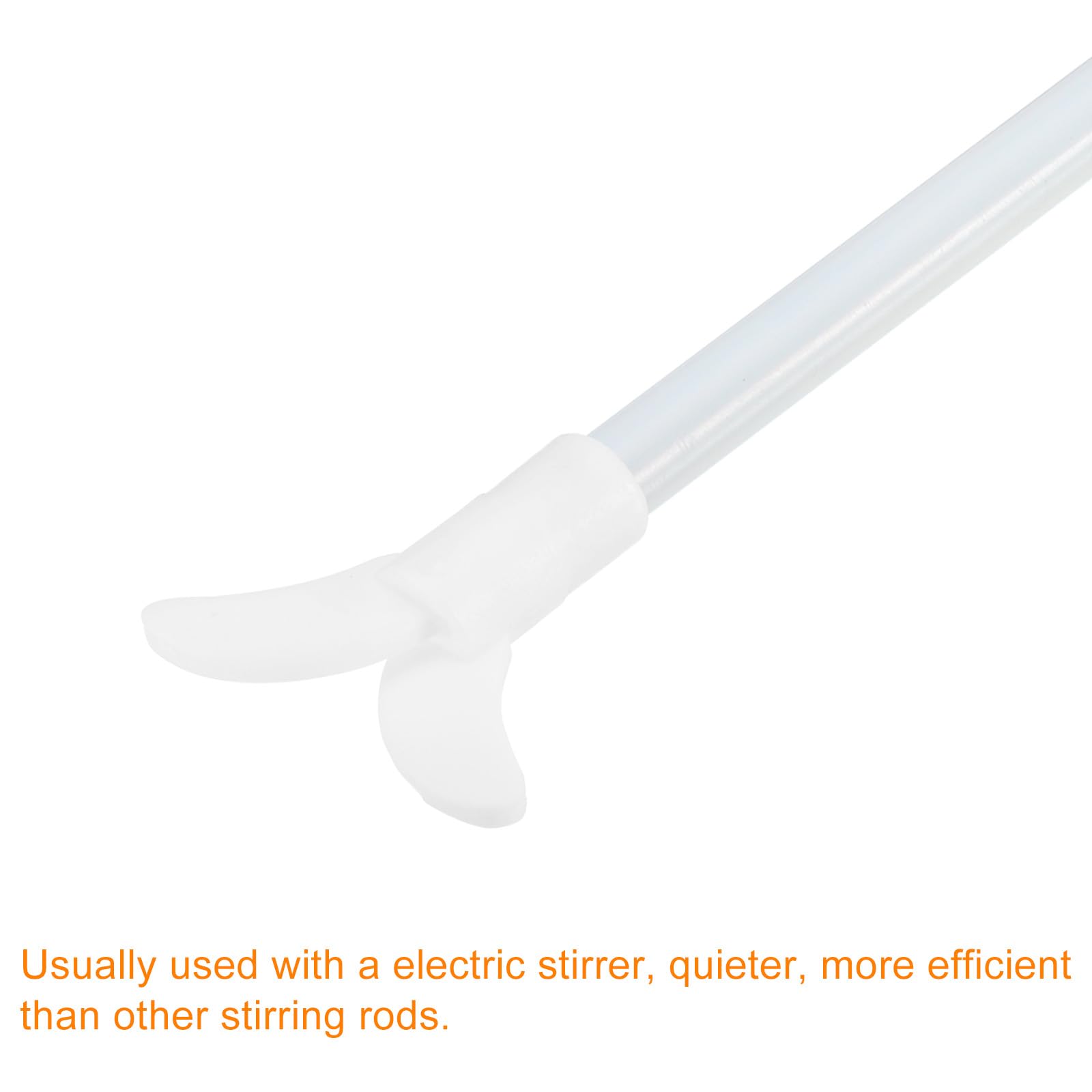 QUARKZMAN Asta di miscelazione elettrica in PTFE 400x55mm per agitatore a soffitto con pala pieghevole per laboratorio