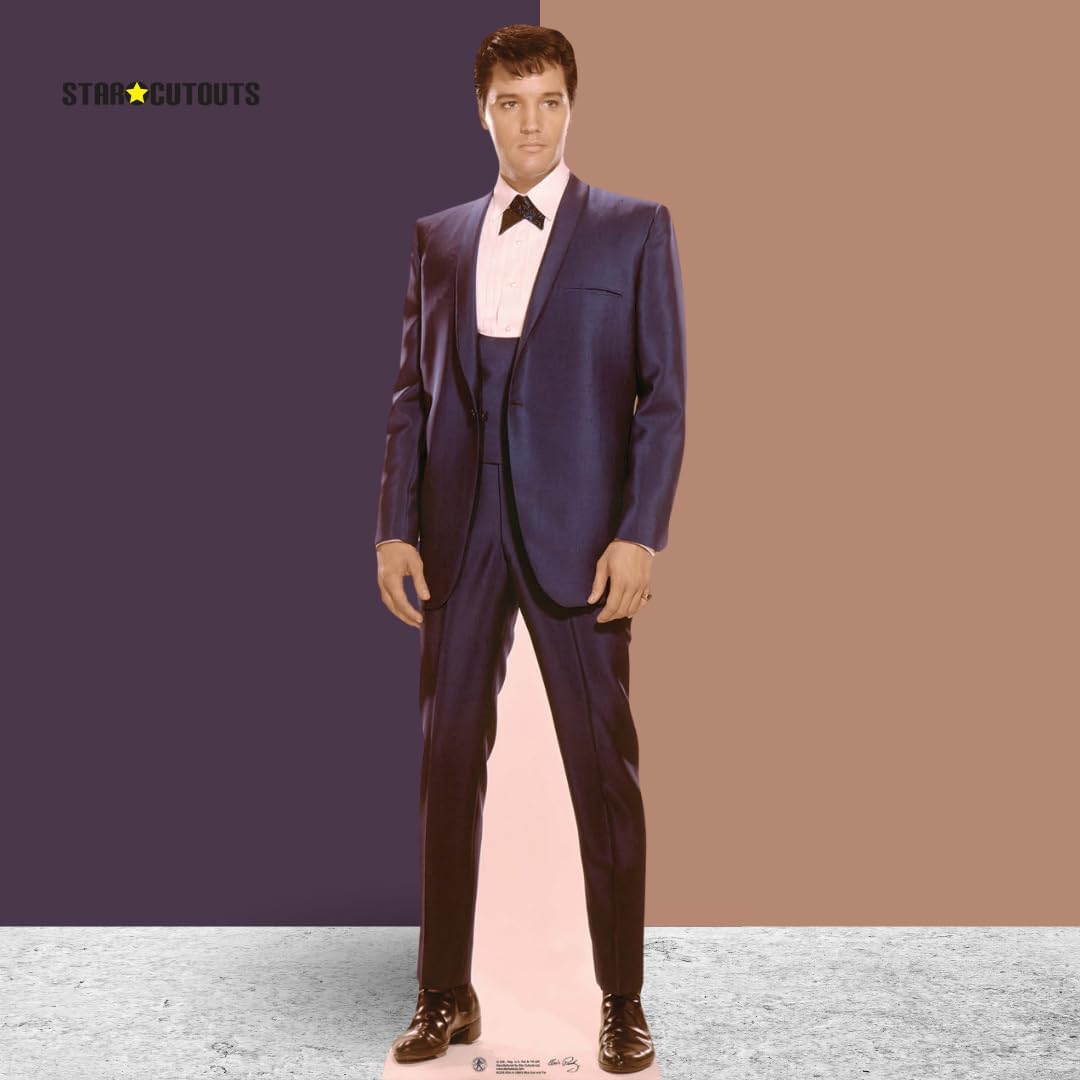 SC236 Star Cutouts Elvis Sixties Royal Blue Suit Lifesize Cardboard Cut Out