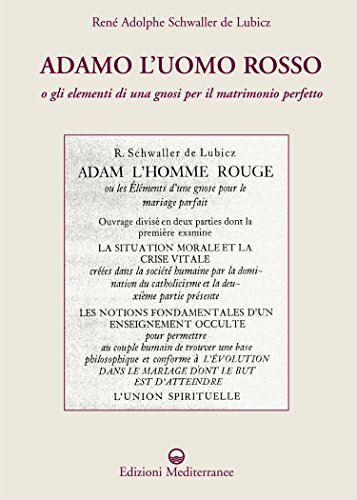 Adamo l'uomo rosso di [René Adolphe Schwaller de Lubicz]