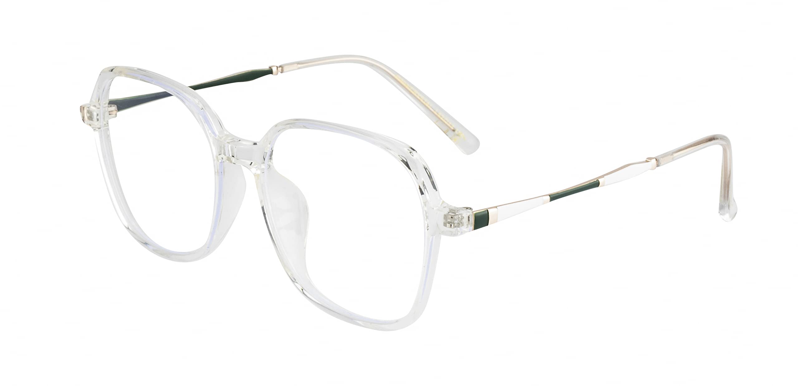 Ted SmithSquare Blue Cut & Antiglare Computer Eyeglasses For Men Women Medium Size|52-17-150|