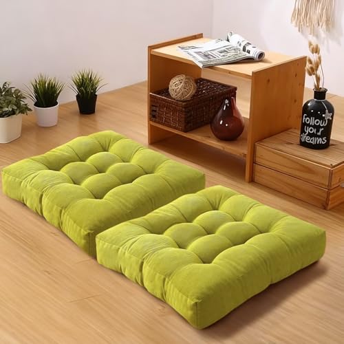 Gfobip 22x22 Inch Green Floor Cushion