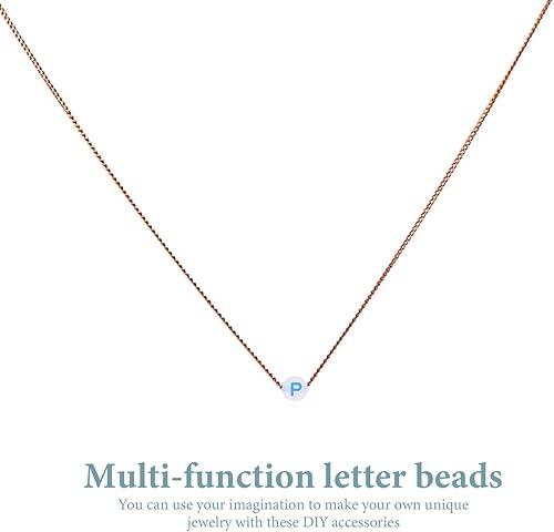 Miniatura 8 de COHEALI Cuentas de letras que brillan en la oscuridad, 1000 cuentas acrílicas del alfabeto que brillan en la oscuridad, cuentas sueltas A-Z