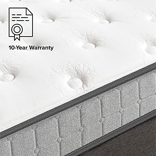 Zinus 8/10/12/13-Inch Comfort Support Cooling Gel Hybrid Mattress, Tight Top Innerspring Mattress, Motion Isolating Pocket Springs, Mattress-In-A-Box (8 In, Twin) #TOP7