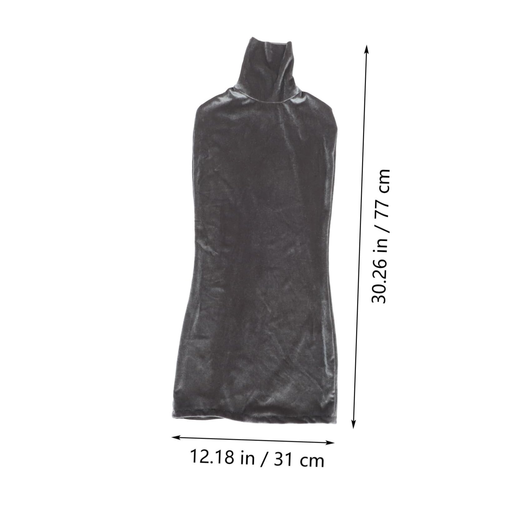 HOMOCONO Female Mannequin Body Cover Clothing Display Jewelry Display Clothing Store Display Velvet Hangers Clothes Hanger Model Fabric Cover Torso Display Styling Cover Cloth Cover