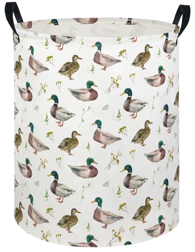 Image of Baby Laundry Hamper kids laundry Basket Waterproof Laundry Bag for Bedroom Clothes Organizer Room Decor(Duck)