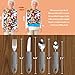 Adaptive Utensils with Adult Bibs - 4pcs Weighted Utensils Set (2.5oz Each) for Hand Tremors, Elderly, Parkinson's, Arthritis - Non-Slip Easy Grip Handles for Independent Eating