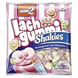 Die quirlig kleinen Shakies in den Geschmacksrichtungen Himbeere, Zitrone, Apfel-Birne, Heidelbeere, Erdbeere und Pfirsich-Maracuja sind zum Anbeißen liebenswert