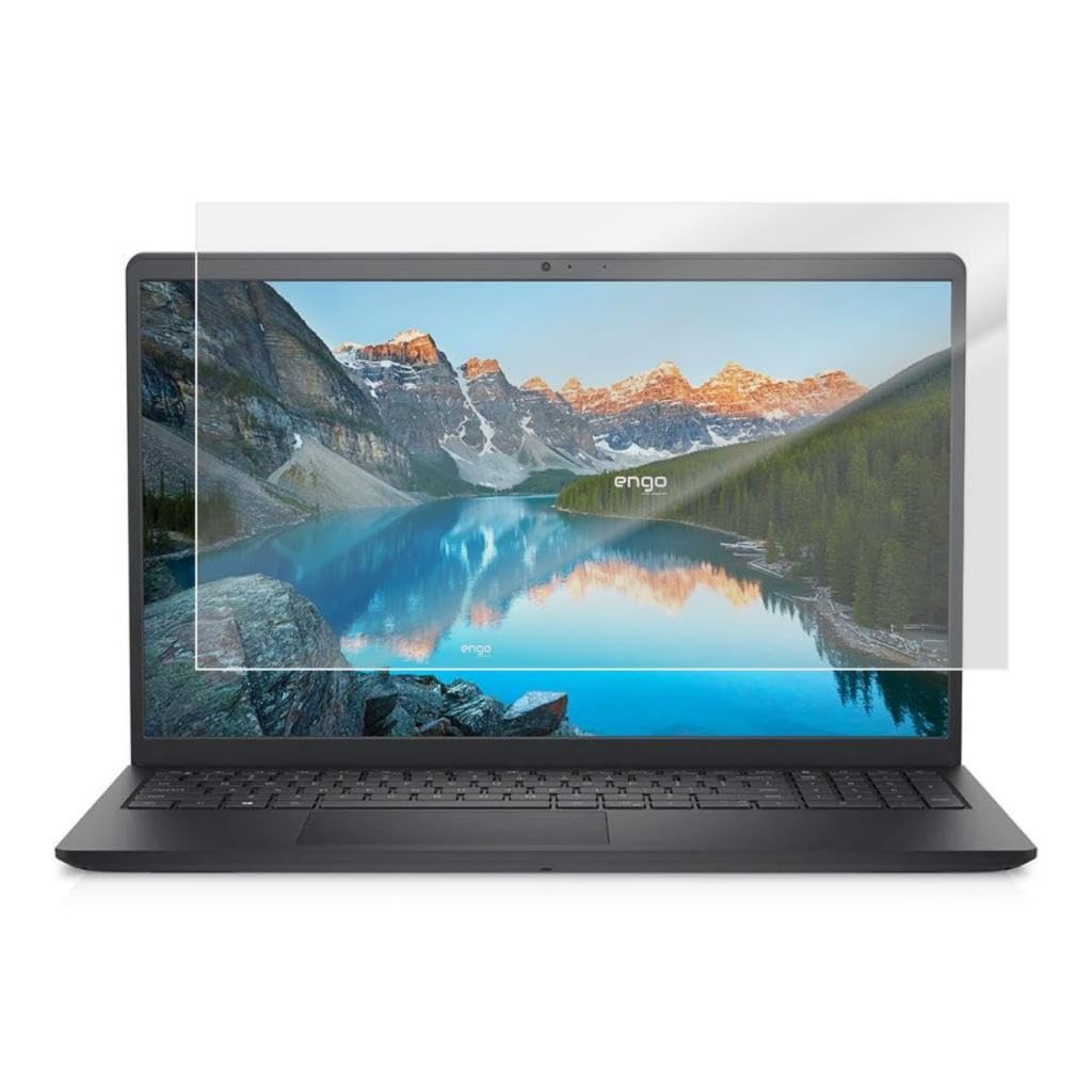 Engo Dell Inspiron 15 7000 15.6 İnç İle Uyumlu Mat Ekran Koruyucu Notebook, Yansıma Ve Parlama Önleyici Parmak İzi Bırakmayan Laptop Koruma, 9H Temperli Kırılmaz Esnek Nano Cam