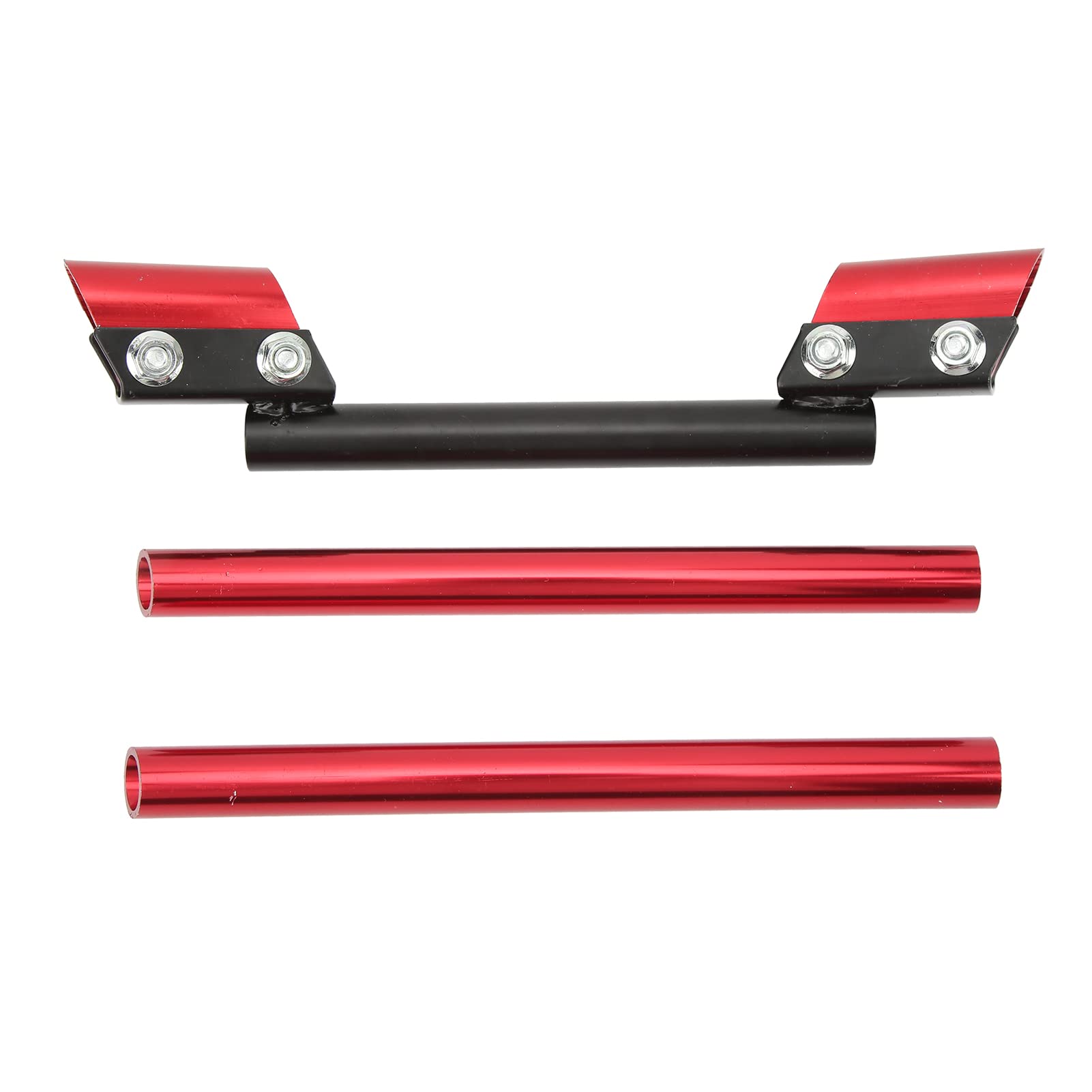 Manillar de Motocicleta de 22 mm, Manillar de Aleación de Aluminio de Ajustable Universal para Coche Deportivo, Scooter, Tranvía, ATV, Motocicleta, Bicicleta Deportiva(Rojo)