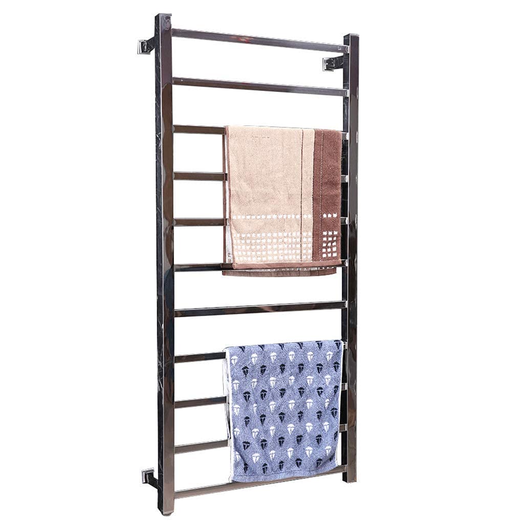 Scaldasalviette Elettrico in Acciaio Inox per Arredamento casa, Temperatura costante Intelligente, Interruttore Impermeabile Inferiore, 130 W, 1200 * 560 * 120 mm, radiatore scaldasalviette