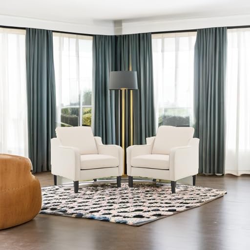 Image of VINGLI Accent Chairs Set of 2, Modern Traditional Armchair for Living Room