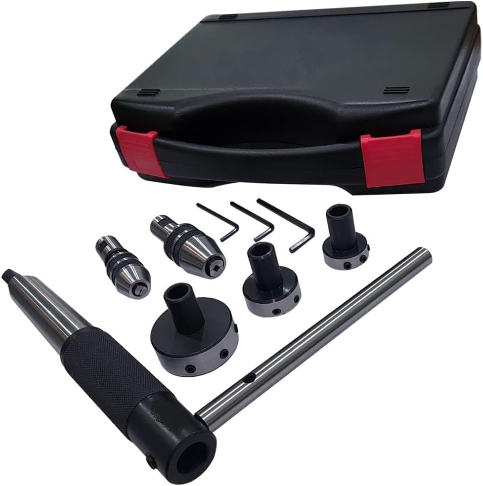 Tapping, reaming and threading die holder set for lathe tailstock Machine tools (MT2)