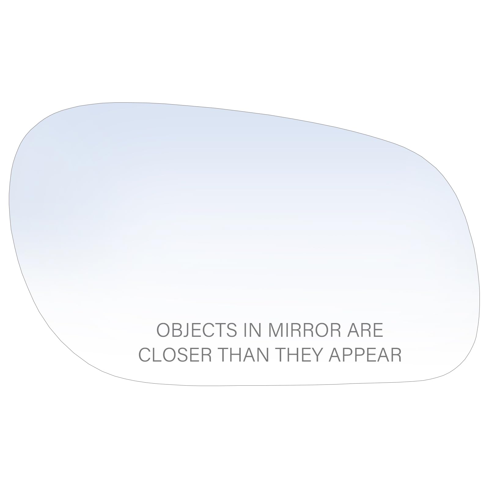 TootaiPassenger Side Replacement Mirror Glass - compatible with Ford & Mercury vehicles- Crown Victoria 1998-2011, Grand Marquis 1998-2010 - non-heated, without backing plate