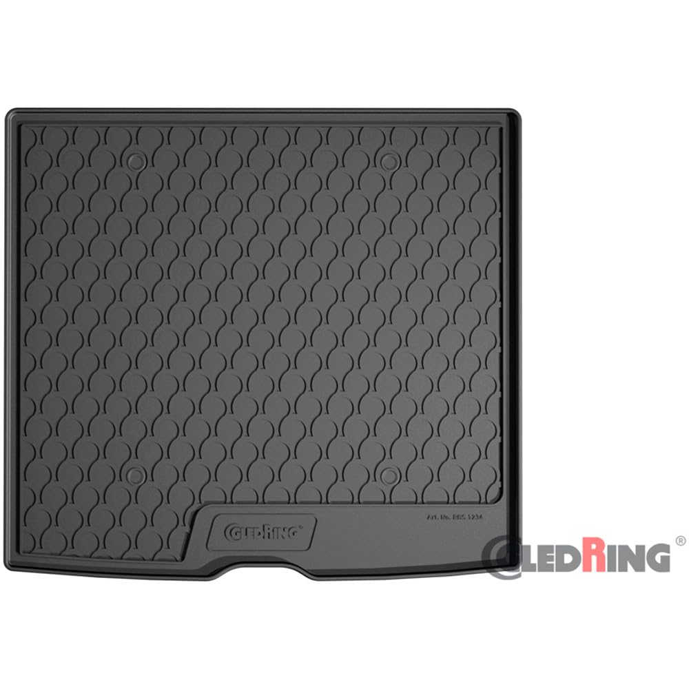 Gledring Tapis de Coffre Rubbasol (Caoutchouc) Compatible avec BMW X2/iX2 (U10) 2023- (avec sièges arrière Fixes), Noir