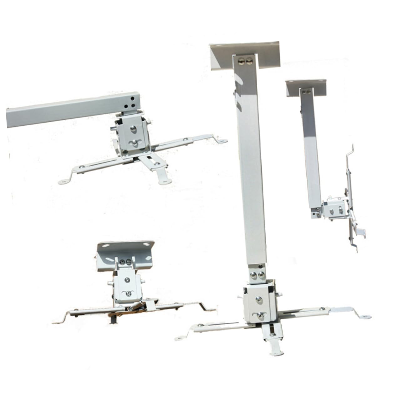 Gadpiparty 15kg Supporto Proiettore Da Soffitto Regolabile Carico Staffa Per Proiettore Compatibile La Maggior Dei Modelli in Bianco