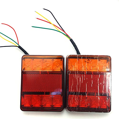 2pcs Impermeabilizados 8 Luzes Traseiras De Luzes Traseiras De Pares De Pares Traseiro De Pares De B