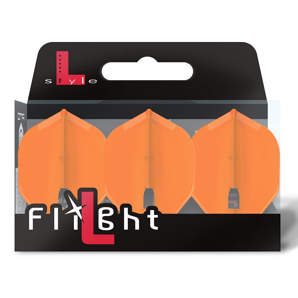 LSTYLE Dart Flights L1 PRO Standard Orange | Set of 3 | for Soft & Steel Tip Darts — image 1