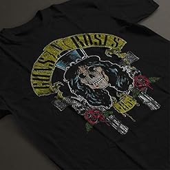 Rock Off Guns N’ Roses Slash 85 Manches Courtes Hommes T-Shirt Noir - Les Beatles, Paul McCartney, John Lennon, RIngo Starr, George Harrison Rock Off Guns N' Roses Slash 85 Manches Courtes Hommes T-Shirt Noir – Image 2
