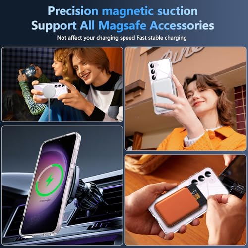 Coque Samsung Galaxy S23 aimantée transparente avec protège-écran intégré - 5