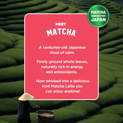 Image of Sleepy Owl Strawberry Iced Matcha Latte Premix Powder, Premium Japanese Matcha Green Tea Powder, Instant Premix Easy to Make Anywhere, Calm Energy & Focus, Natural Antioxidants, 3 Sachets
