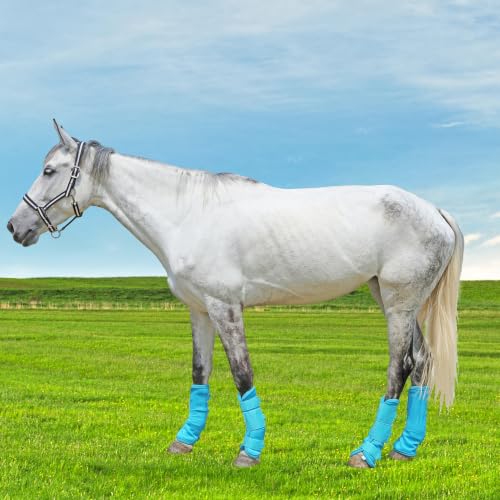 Image of Horse Fly Boots, Mesh Fly Boots for Horse Set of 4, Equine Leg Protection | Breathable Horse Leg Fly Wraps, Horse Leggings Reduce Stomping, Non-Slip Leg Guards for Mini Pony Horse Donkey