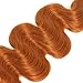 Color 350 Ginger Bundles Human Hair Orange Body Wave Bundles 24 26 28 inch Double Weft Brazilian Virgin Ginger Orange Human Hair Extensions