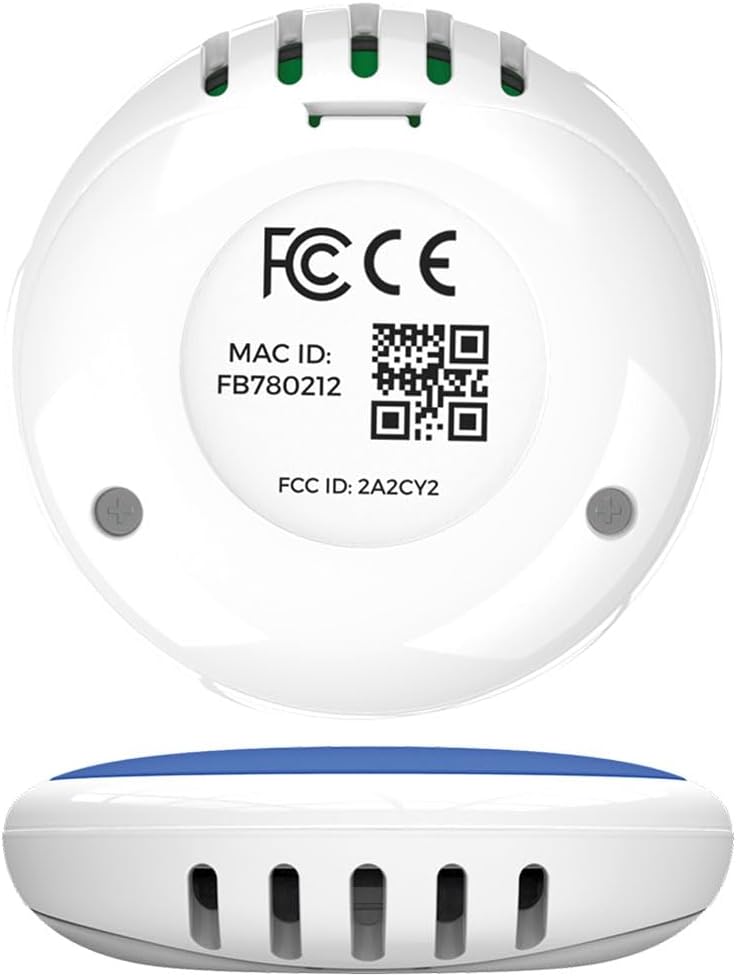 Bluetooth Compatible Thermometer, Hygrometer & Dew Point Sensor and Logger, Smart Temperature Humidity Monitor, Unlimited Phone Storage. Simple Data Export. Made in USA