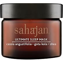 Sahajan Ultimate Sleep Mask | Restorative Ayurveda Night Cream Deep Hydration Face Mask Anti Aging for Wrinkles, Fine Lines, Redness, Firming, Soothing, Cassia Angustifolia, Gotu Kola, Shea 1.7oz