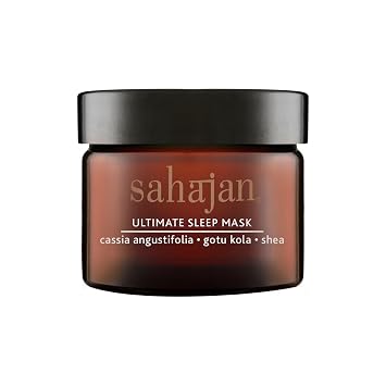 Sahajan Ultimate Sleep Mask | Restorative Ayurveda Night Cream Deep Hydration Face Mask Anti Aging for Wrinkles, Fine Lines, Redness, Firming, Soothing, Cassia Angustifolia, Gotu Kola, Shea 1.7oz
