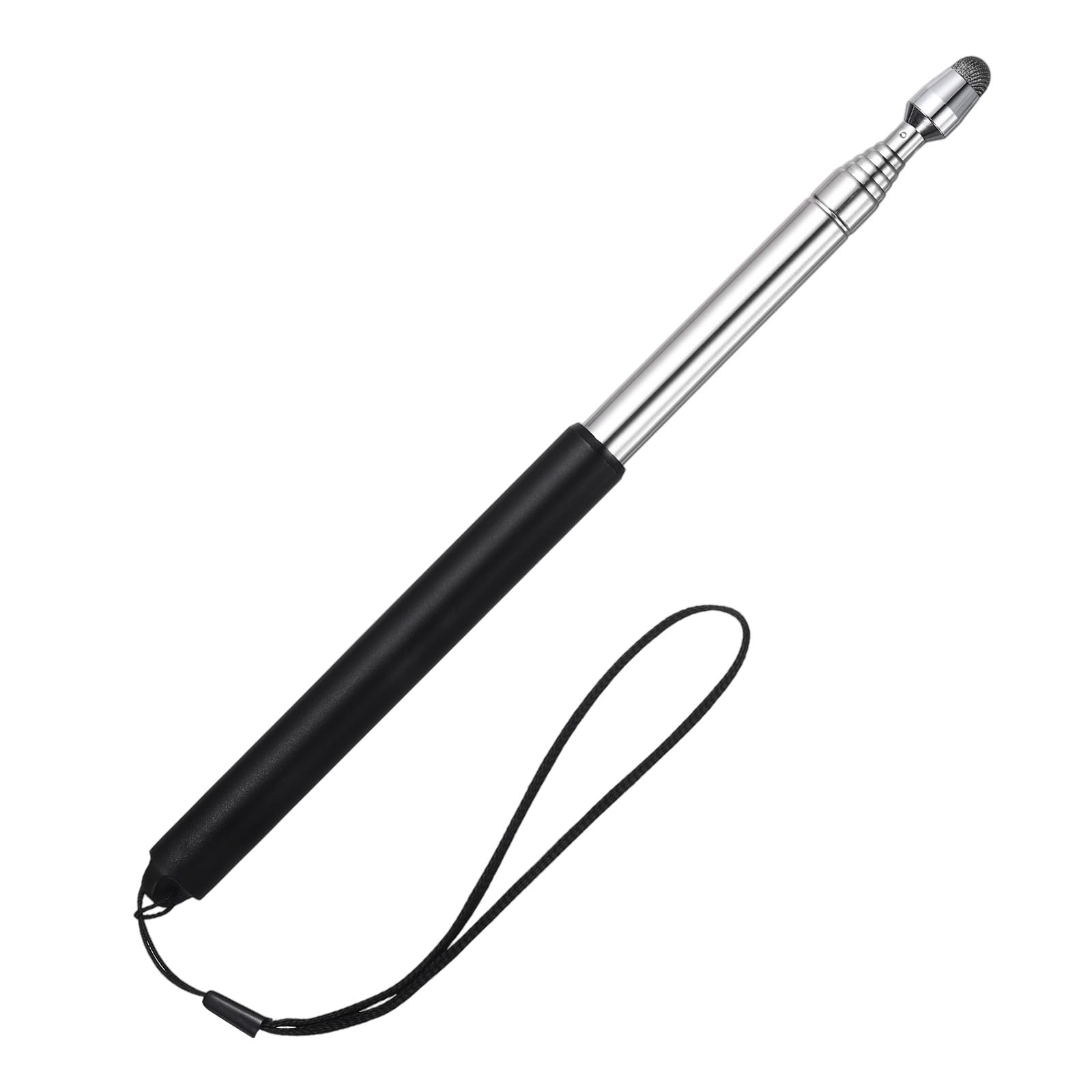 PATIKIL 1 PCS Pointer Finger Stick, 39.4" Teacher Finger Pointer Stick Retractable Touch Screens Whiteboard Presenters Extendable Telescopic for Classroom Teacher, Black
